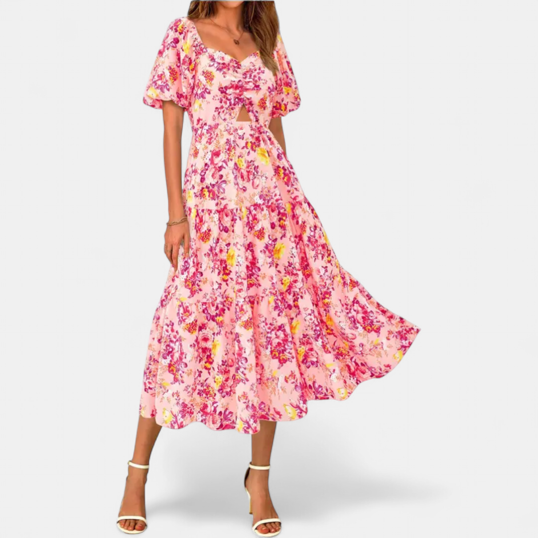 Floral Pink Red