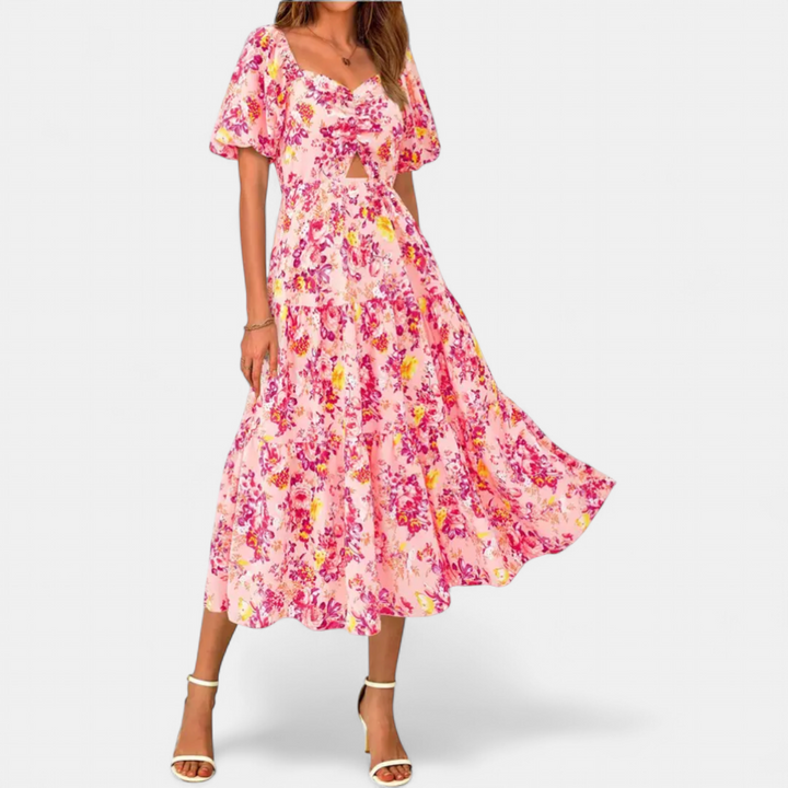 Floral Pink Red