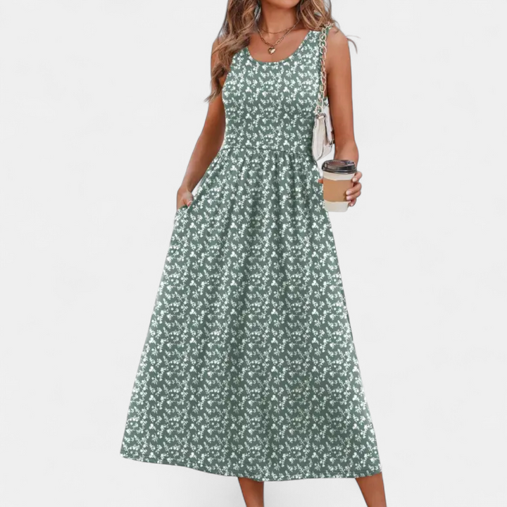 Green White Print