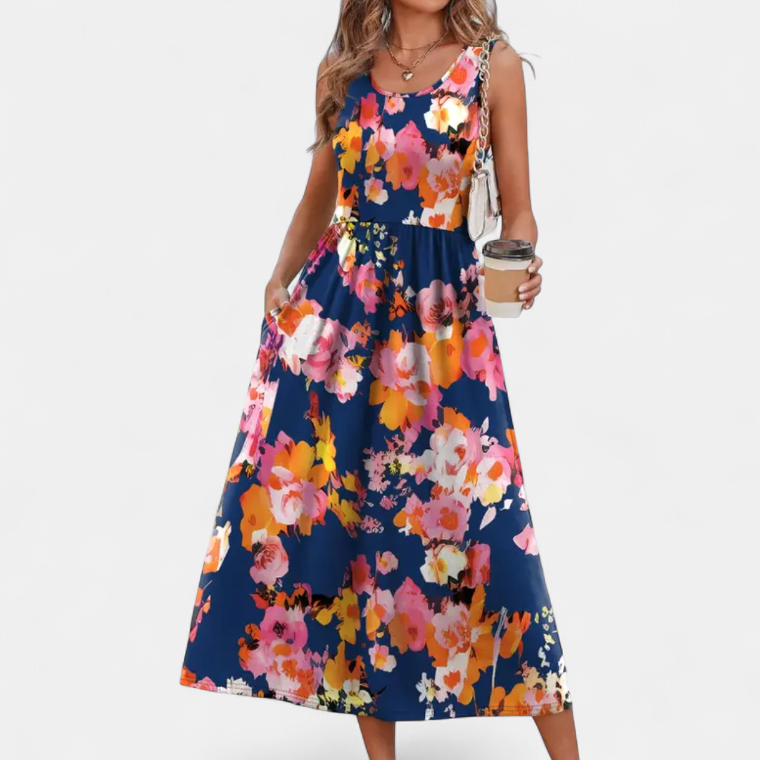 Navy Pink Floral
