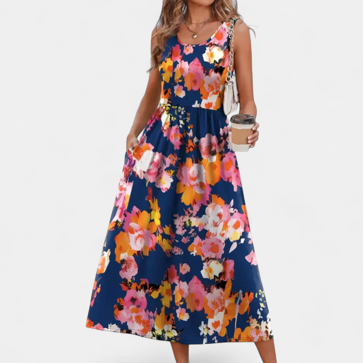 Navy Pink Floral