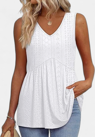 ELIORA | Effortless Flowy Sleeveless Tank Top