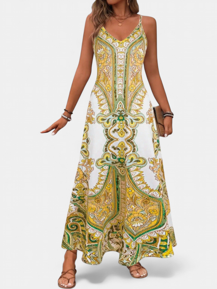 JAYZHEL | Sleeveless Strap Maxi Sundress | Women's Casual Summer Dress