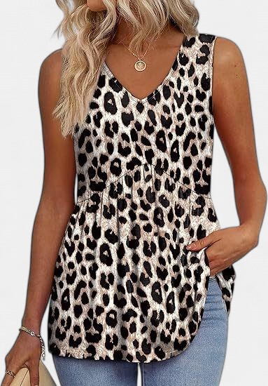 ELIORA | Effortless Flowy Sleeveless Tank Top