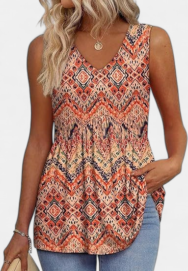 ELIORA | Effortless Flowy Sleeveless Tank Top