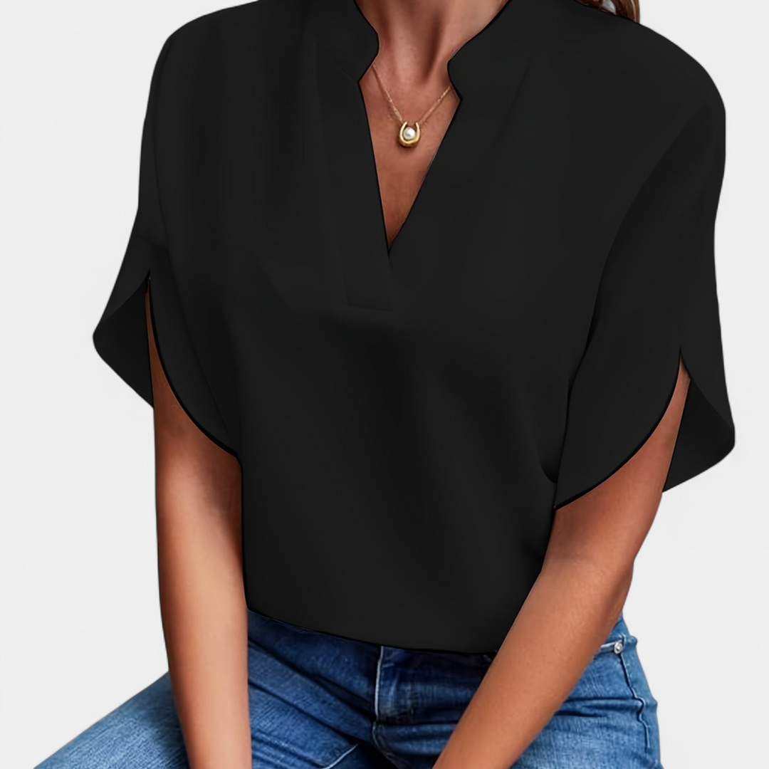 DELANEY | Elegant Women's V-Neck Blouse for Business Casual