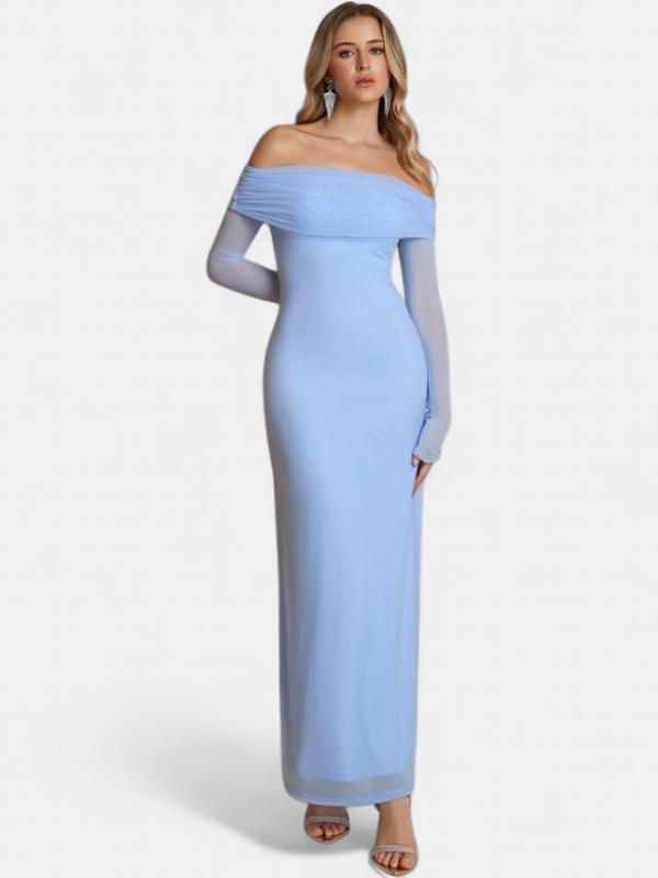 THEA - Off The Shoulder Ruched Sequin Bodycon Dress for Parties