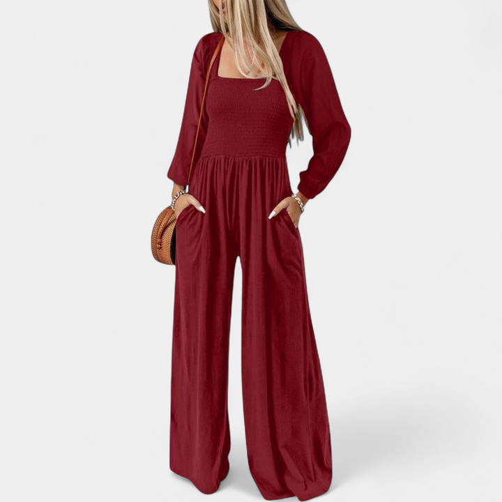KISHA | Wide Leg Loose Jumpsuit for Women | Casual Chic One-Piece Summer Dress Romper