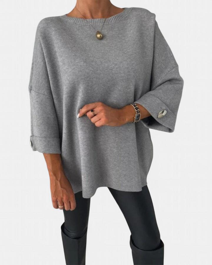 LOTTIE - Cosy Buttoned Pullover