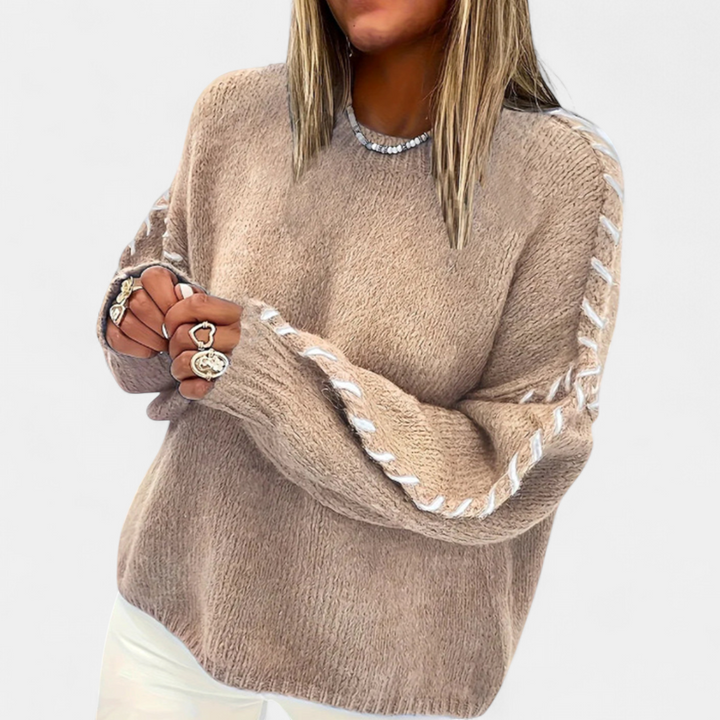 XANADU - Comfy Long Sleeve Round Neck Sweater