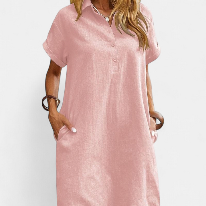MAREN | Relaxed Short Sleeve Summer Dress