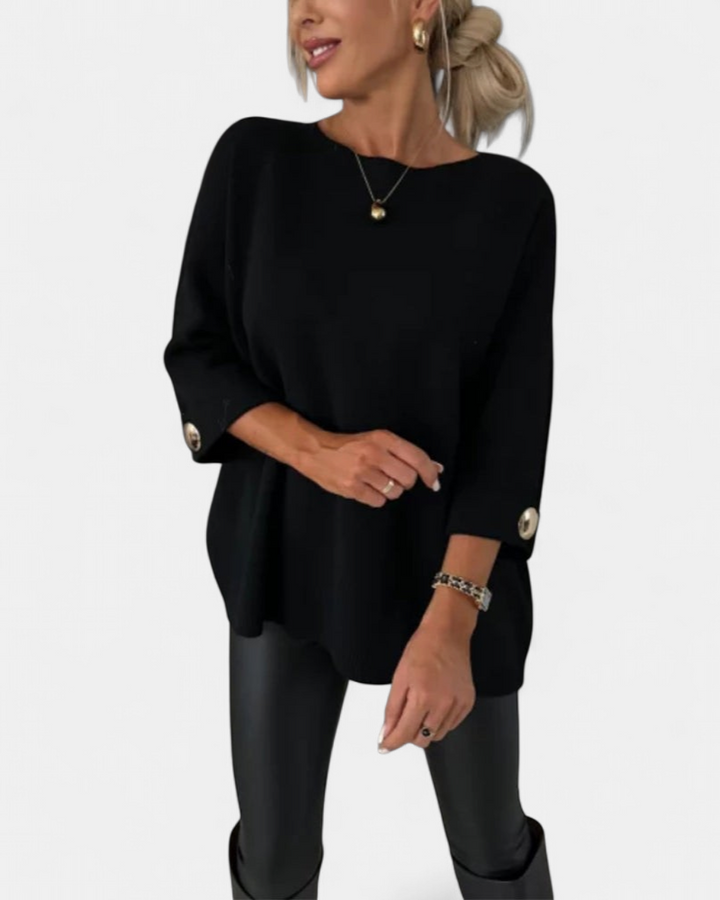 LOTTIE - Cosy Buttoned Pullover