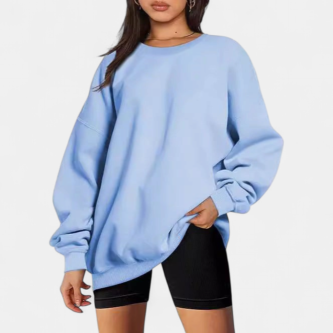MARINIE - Women's Plus Size Oversized Crew Neck Sweatshirt