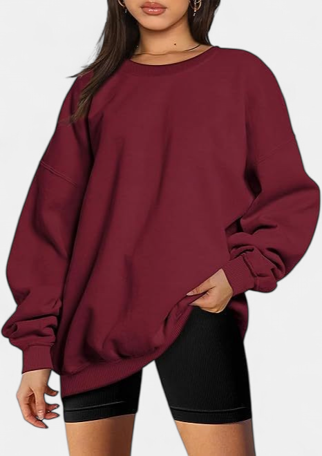 MARINIE - Women's Plus Size Oversized Crew Neck Sweatshirt