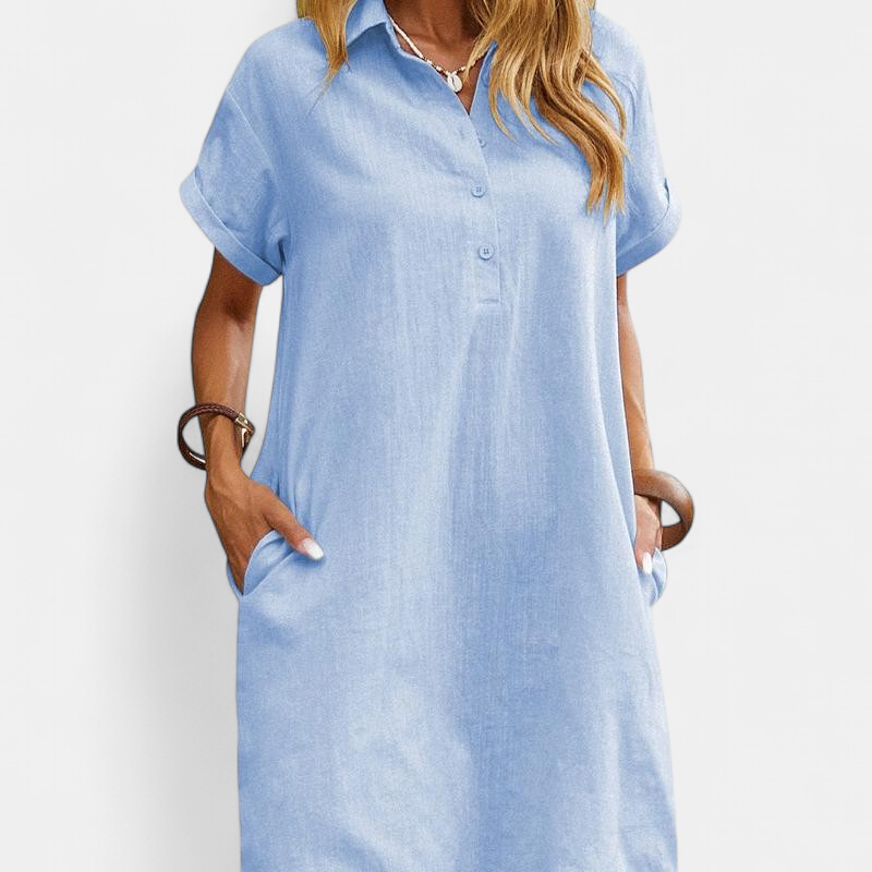 MAREN | Relaxed Short Sleeve Summer Dress