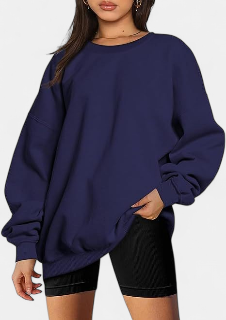 MARINIE - Women's Plus Size Oversized Crew Neck Sweatshirt