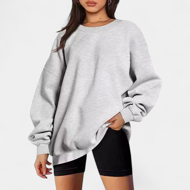 MARINIE - Women's Plus Size Oversized Crew Neck Sweatshirt