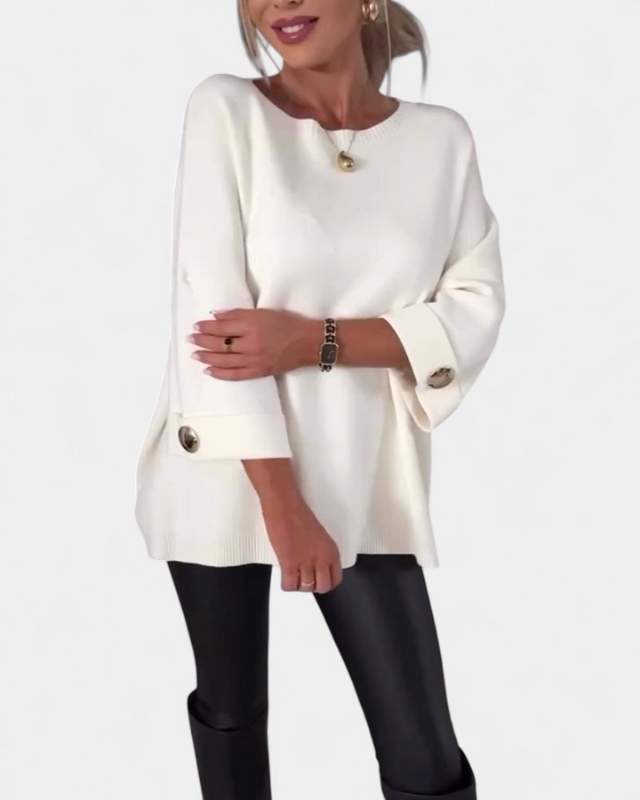 LOTTIE - Cosy Buttoned Pullover