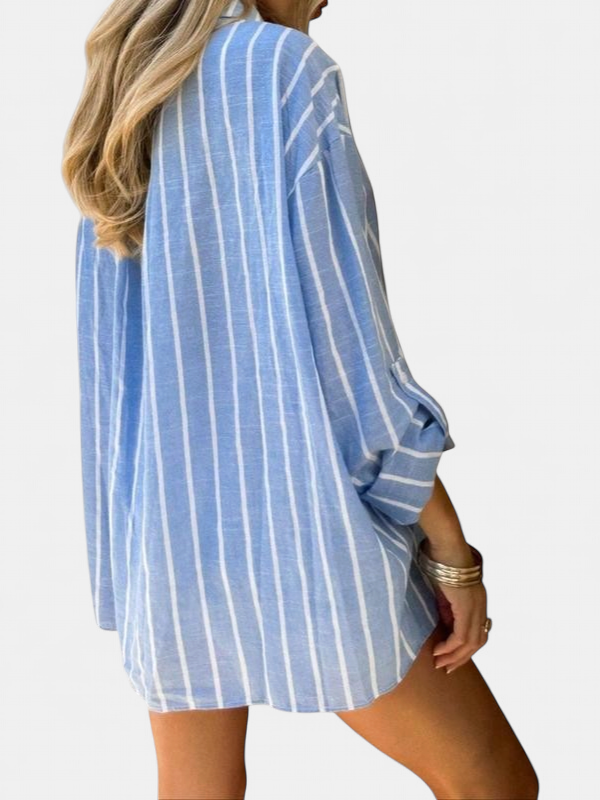 ELISENA | Timeless Long Sleeve Striped Summer Top