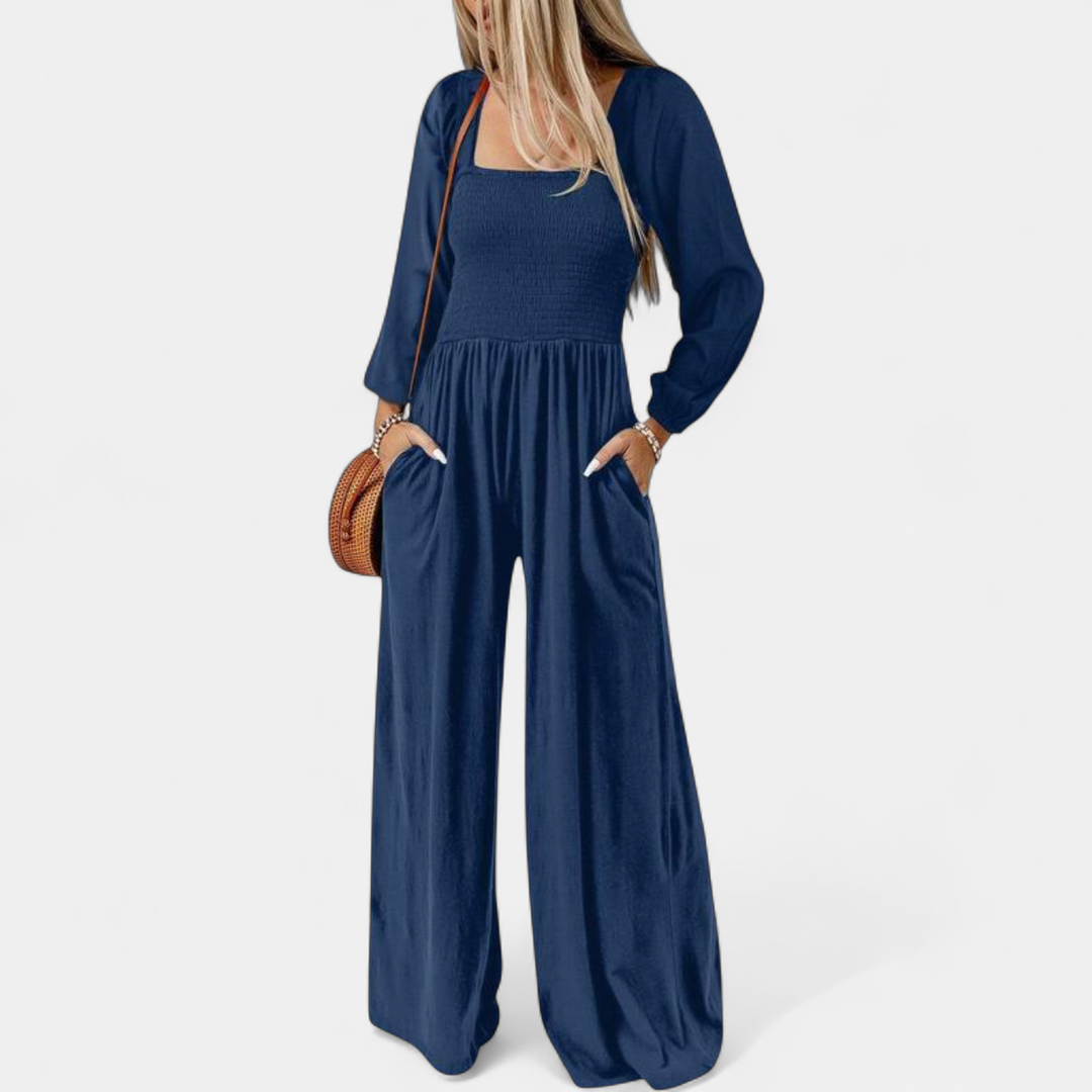 KISHA | Wide Leg Loose Jumpsuit for Women | Casual Chic One-Piece Summer Dress Romper
