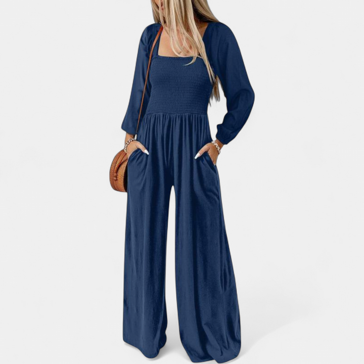 KISHA | Wide Leg Loose Jumpsuit for Women | Casual Chic One-Piece Summer Dress Romper
