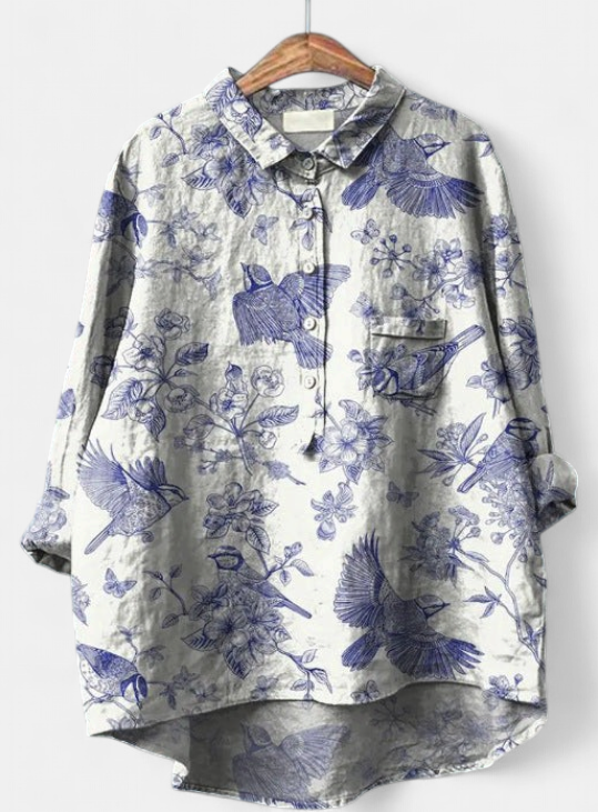 CAITLIN - Classic Floral Blouse