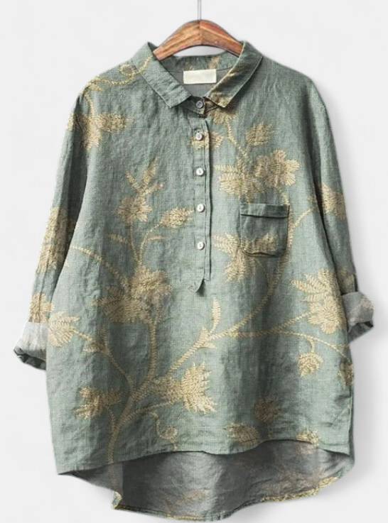 CAITLIN - Classic Floral Blouse