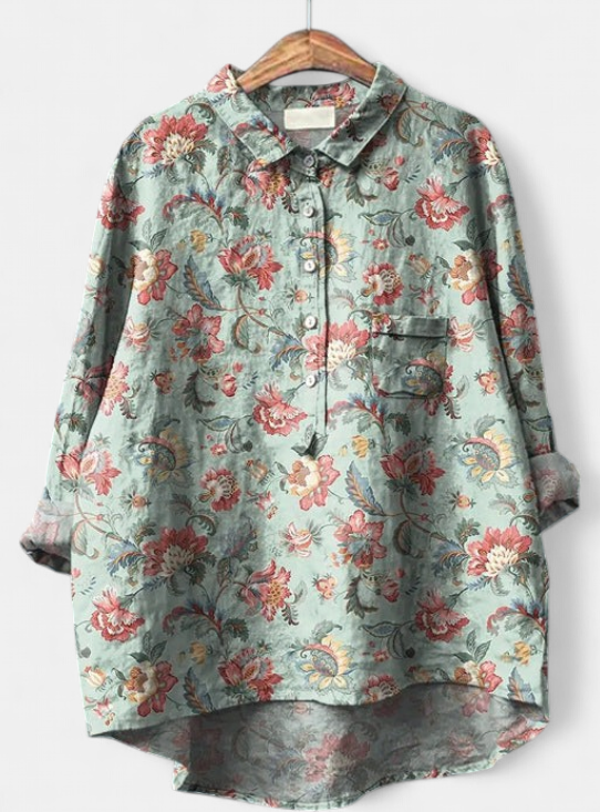 CAITLIN - Classic Floral Blouse