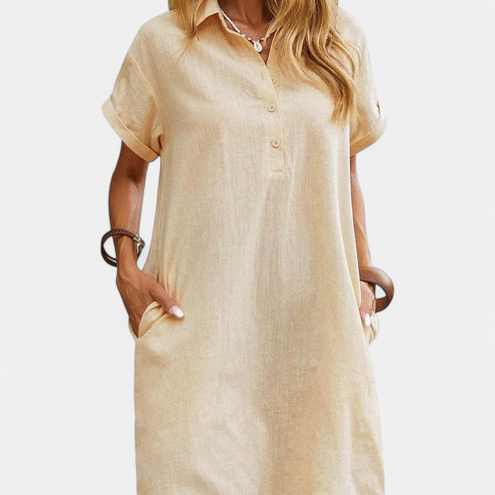 MAREN | Relaxed Short Sleeve Summer Dress