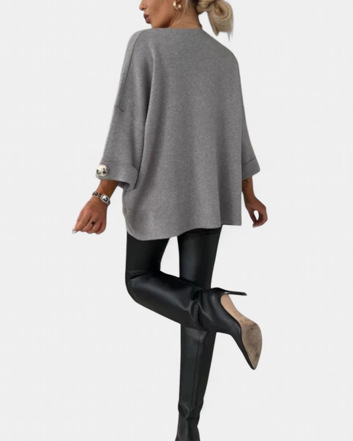LOTTIE - Cosy Buttoned Pullover