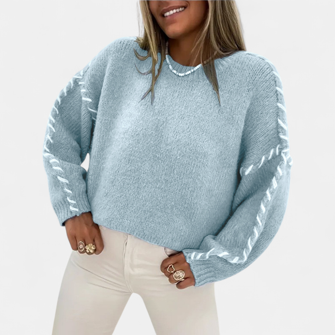XANADU - Comfy Long Sleeve Round Neck Sweater