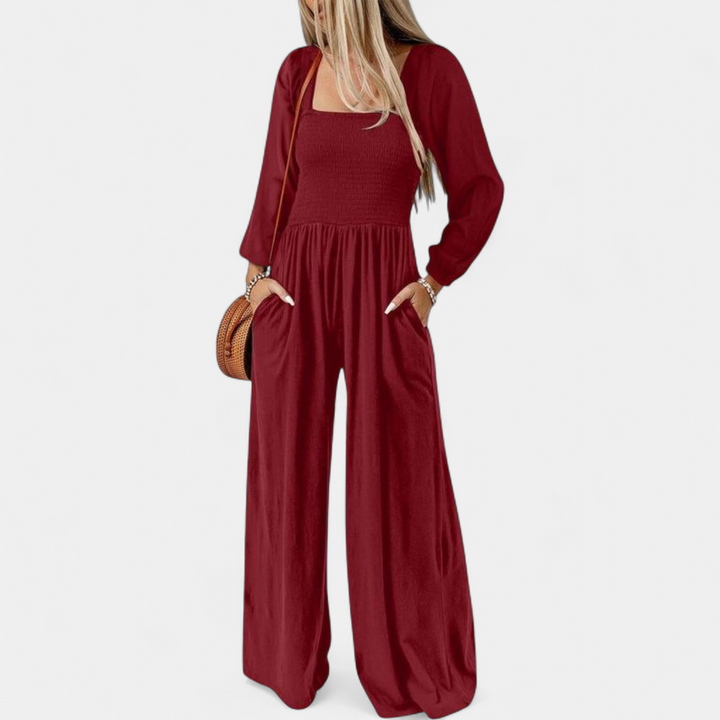 KISHA - Chic Loose Overall Wide Leg Jumpsuit
