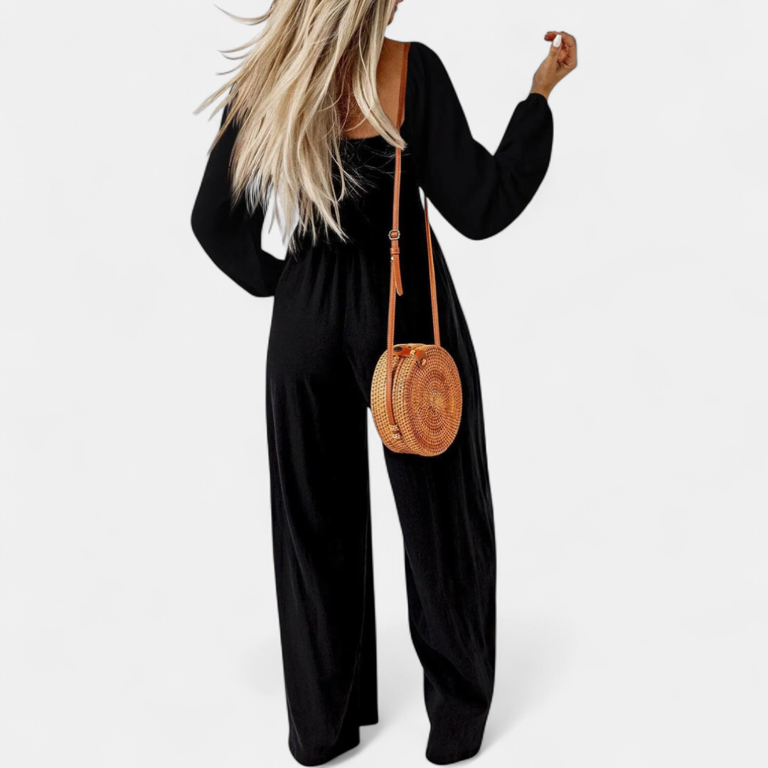 HARLOW | Relaxed Wide Leg Overall Jumpsuit