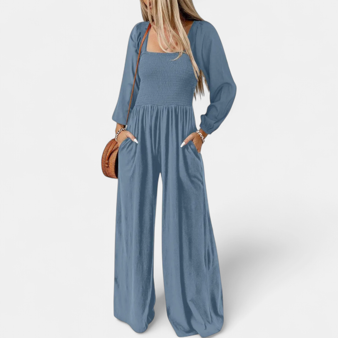 HARLOW | Relaxed Wide Leg Overall Jumpsuit