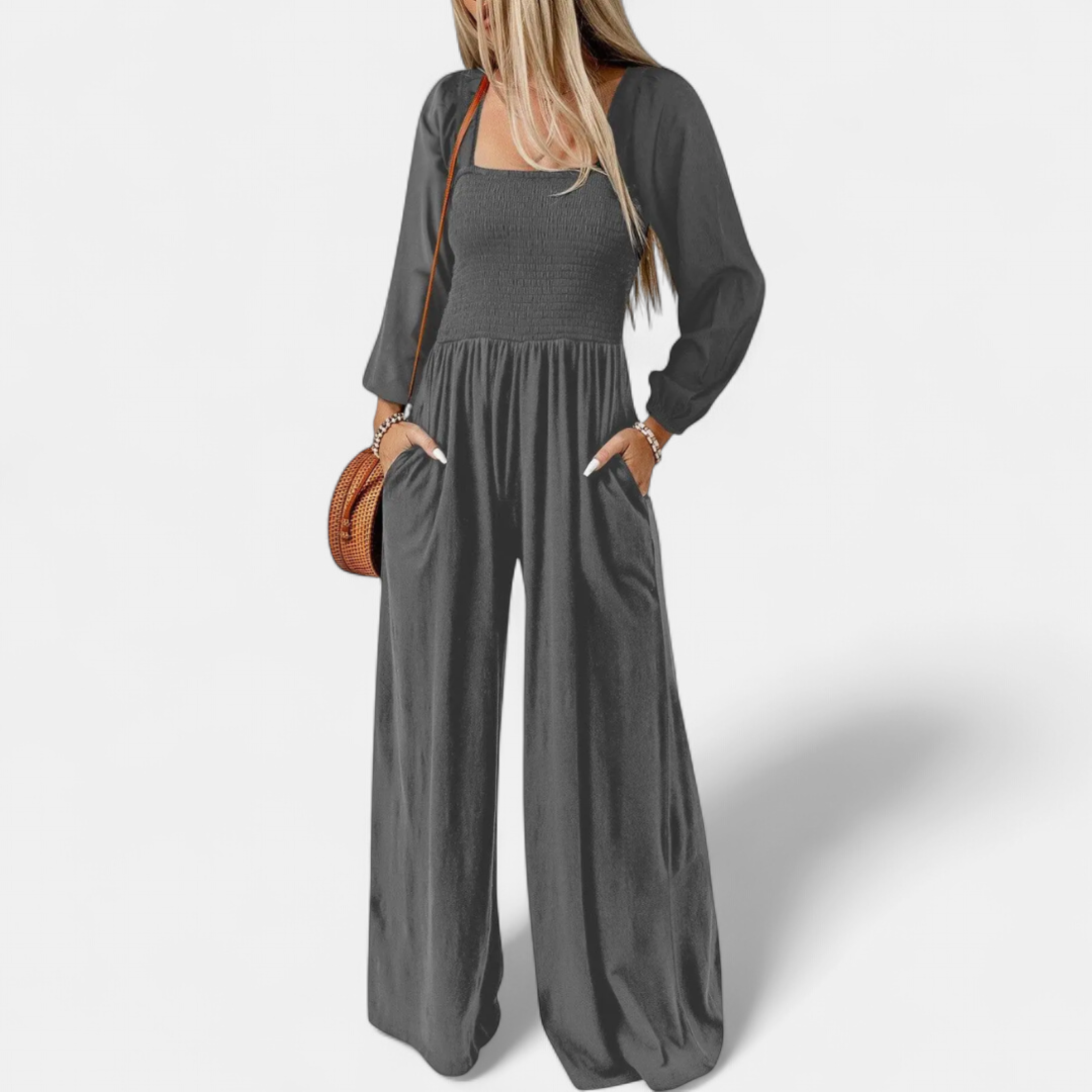HARLOW | Relaxed Wide Leg Overall Jumpsuit