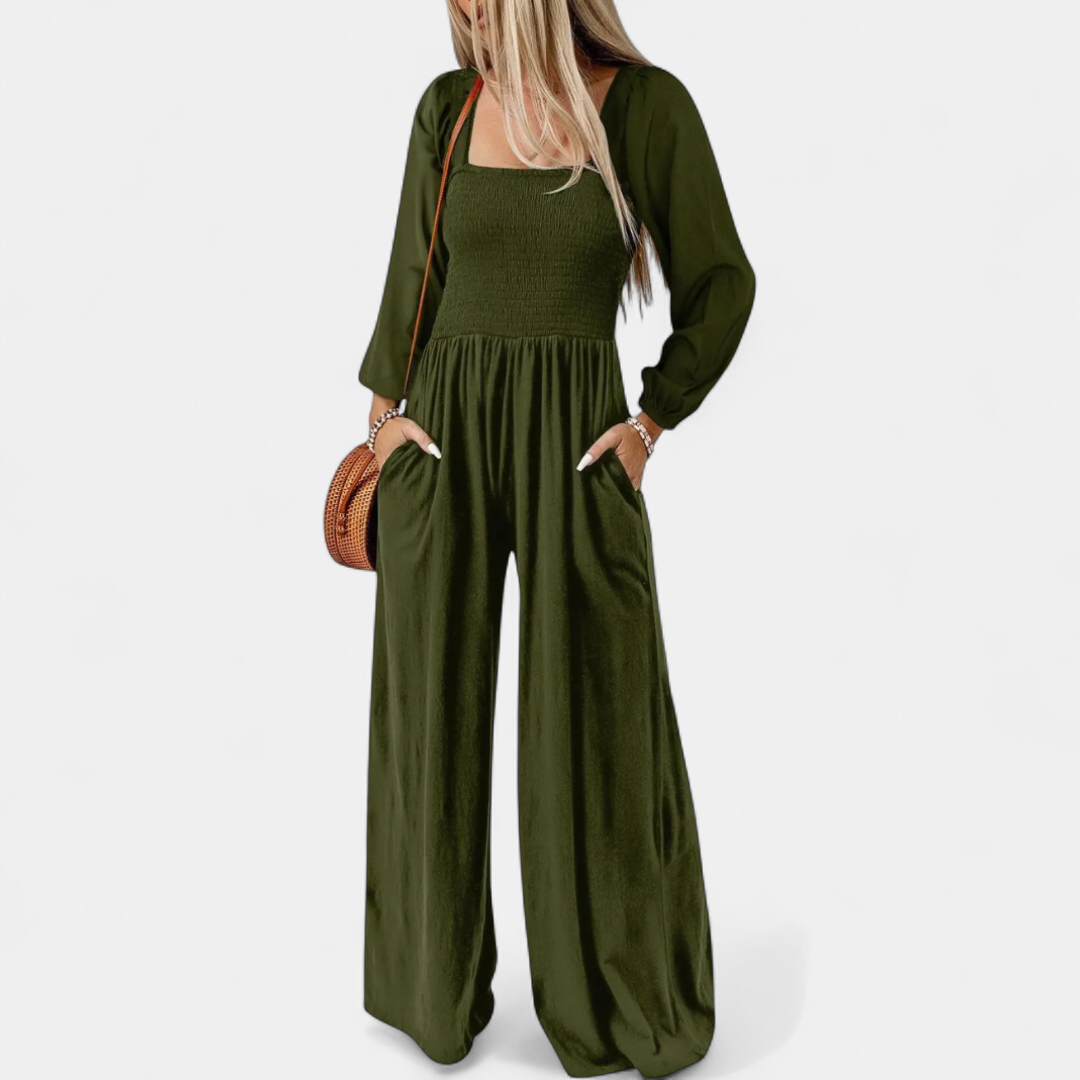 HARLOW | Relaxed Wide Leg Overall Jumpsuit