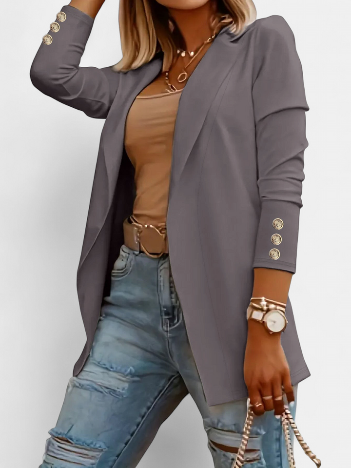 ODIN - Casual Long Sleeve Open Front Blazer