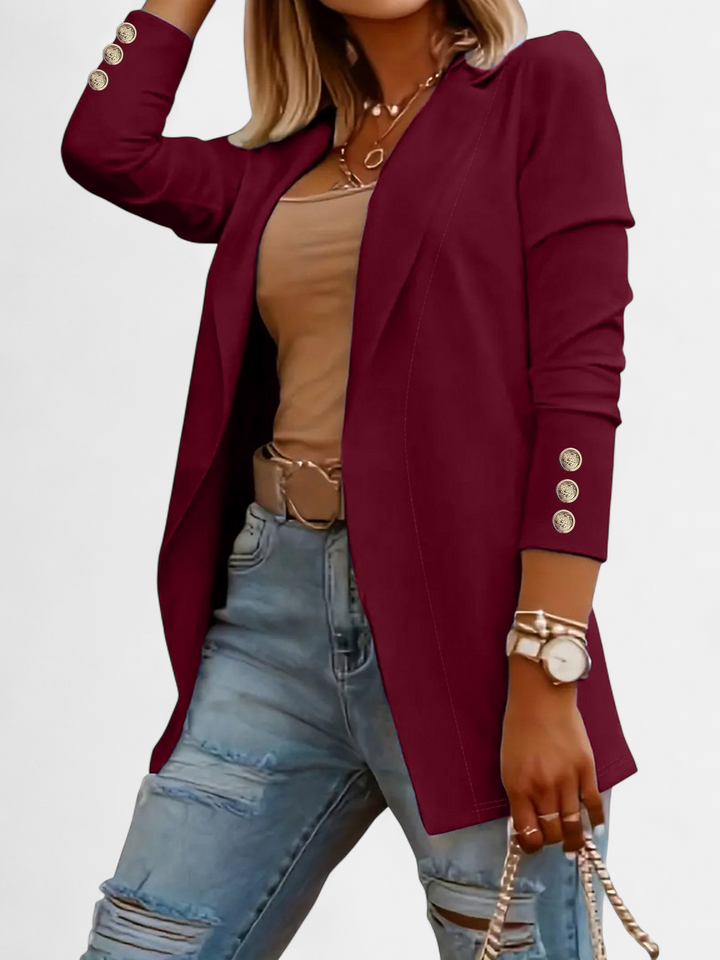 ODIN - Casual Long Sleeve Open Front Blazer