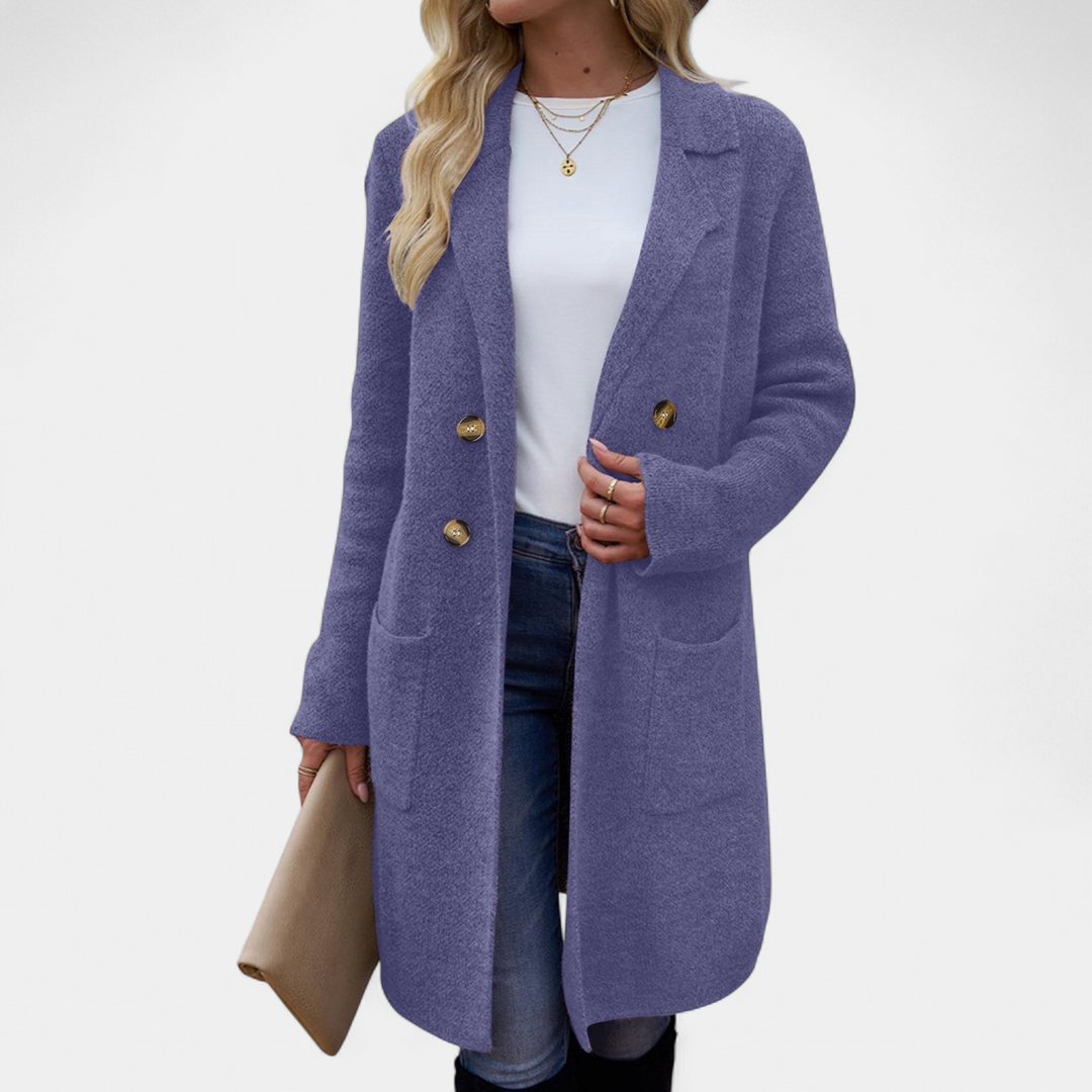 ZAHEKA - Casual Long Sleeve Mid Length Coat