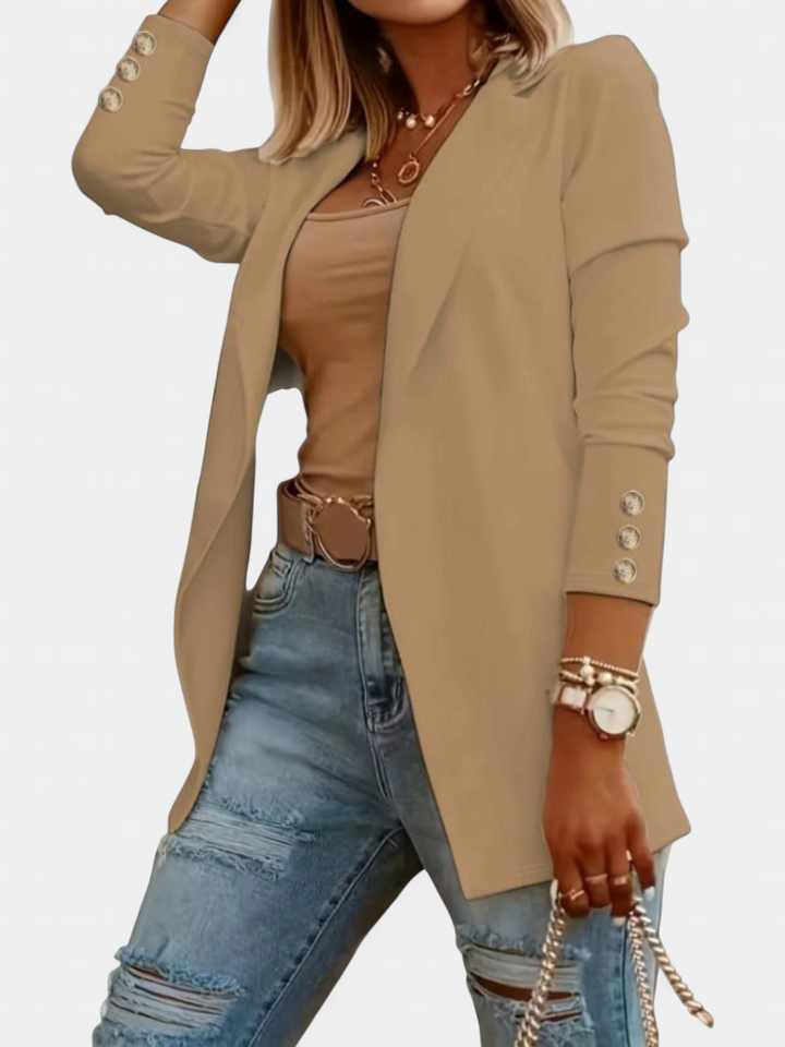 ODIN - Casual Long Sleeve Open Front Blazer