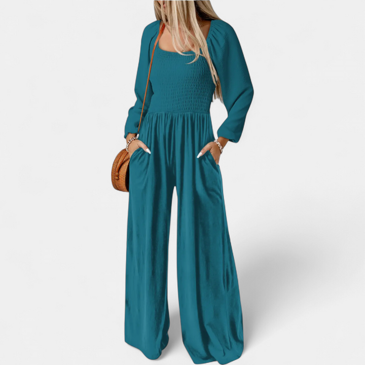 HARLOW | Relaxed Wide Leg Overall Jumpsuit