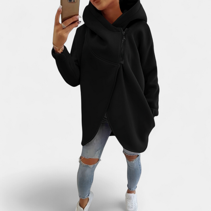 VANIA - Plus Size Half-Zip Pullover Hoodie
