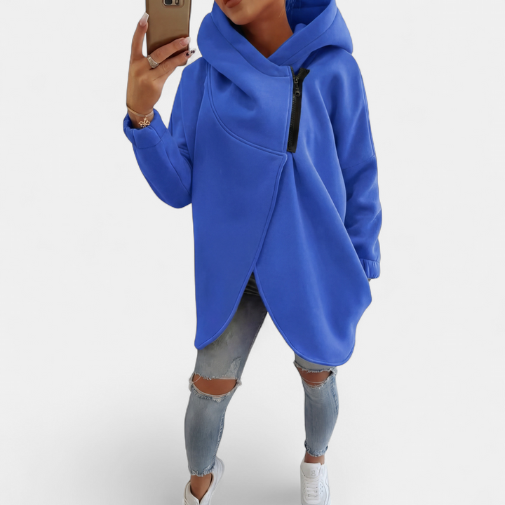 VANIA - Plus Size Half-Zip Pullover Hoodie