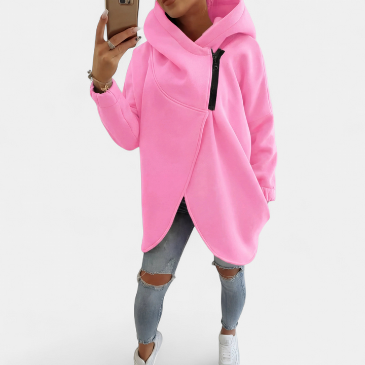 VANIA - Plus Size Half-Zip Pullover Hoodie
