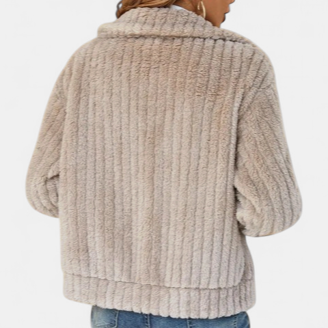GENEVIEVE - Stylish Sherpa Jacket