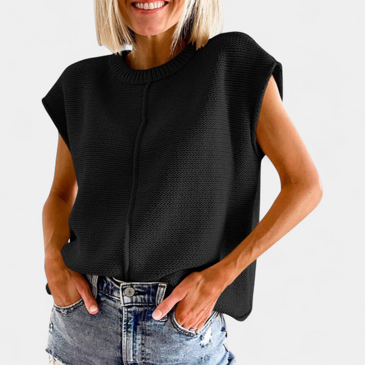 MAISIE - Casual Minimalist Crewneck Sleeveless Top