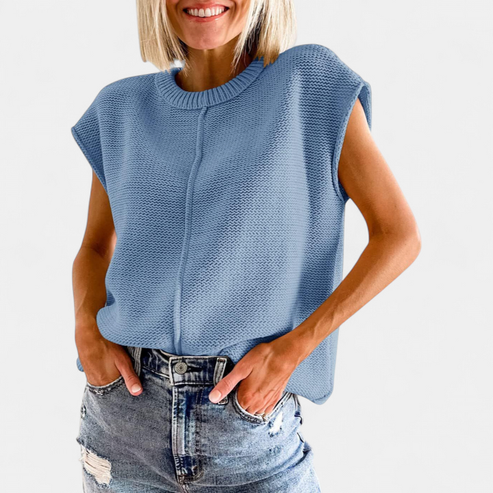 MAISIE - Casual Minimalist Crewneck Sleeveless Top
